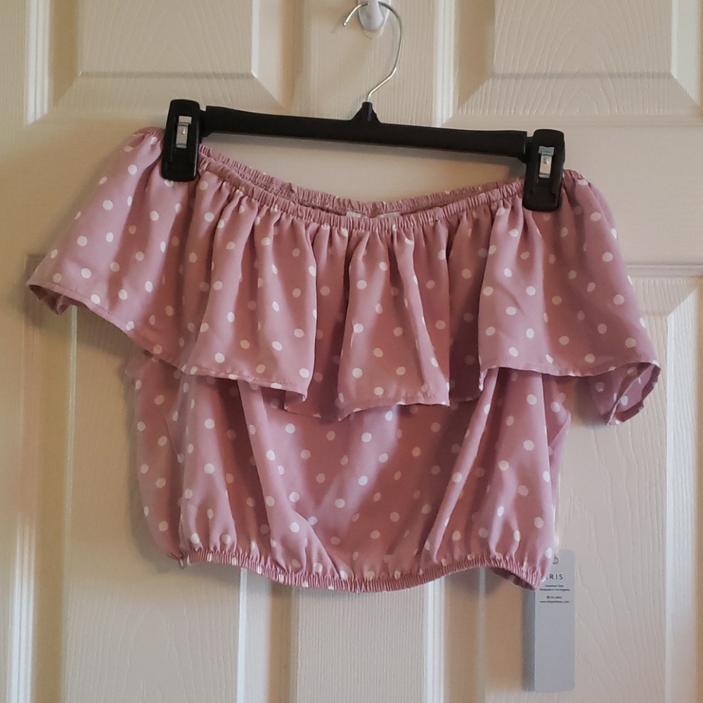 *3 for $20* NWT Off the Shoulder Crop Top